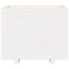 vidaXL Vrtno cvetlično korito belo 60x60x49,5 cm trdna borovina