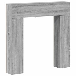vidaXL Okvir kamina Siva Sonoma 102 x 18 x 100,5 cm Inženirski les