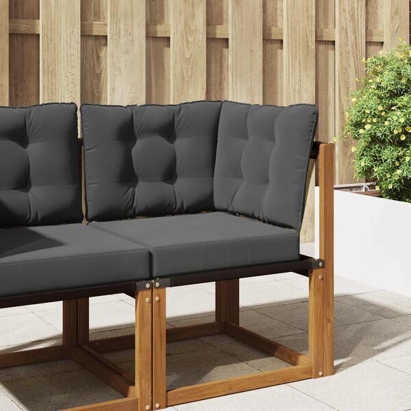 vidaXL Zunanja blazina za kavč 3 pcs Antracit Poliester