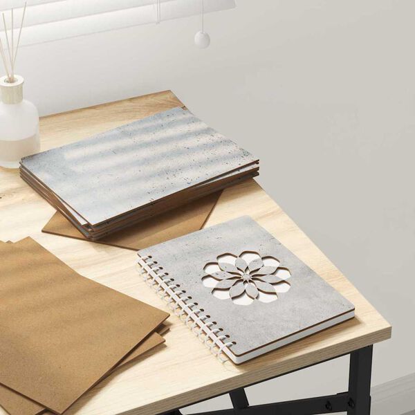 vidaXL Dekorativni paneli 12 pcs Betonsko siva 15 x 21 x 0.3 cm