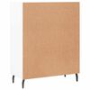 vidaXL Komoda visok sijaj bela 69,5x34x90 cm inženirski les