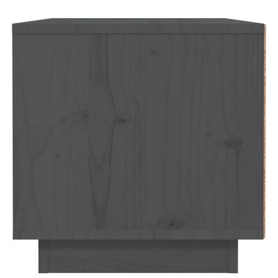 vidaXL Nočna omarica 2 kosa siva 40x34x35 cm trdna borovina