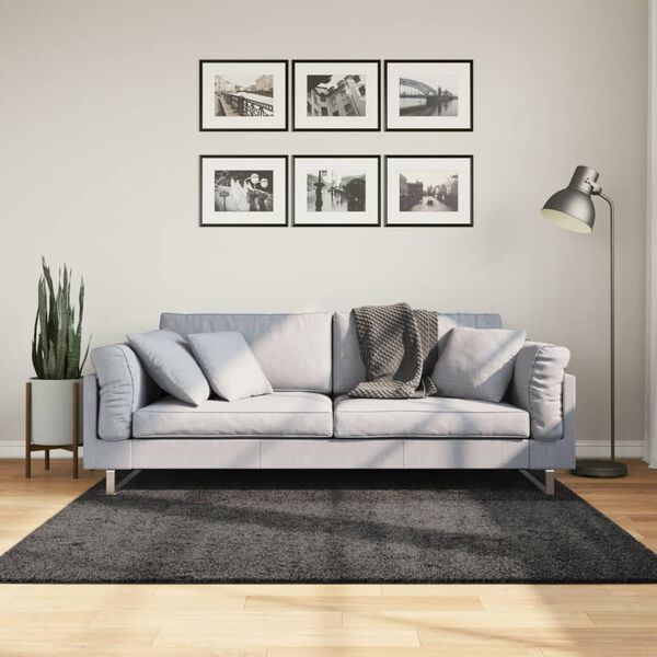 vidaXL Ko&scaron;ata preproga PAMPLONA moderna antracit 160x160 cm