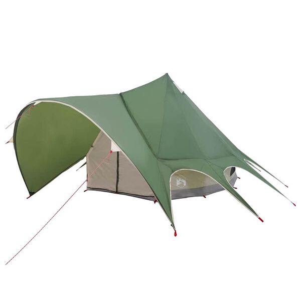 vidaXL Teepee &scaron;otor s streho Zelena in Siva 600 x 600 x 347 cm