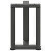 vidaXL Noge za klubsko mizico v obliki črke T 2 kosa antracitne 38x25x(42-43) cm jeklo