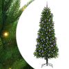 vidaXL Božično drevo med 300 LED z stojalom Zelena 240 cm PE