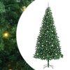 vidaXL Umestno božično drevo Zelena 300 cm PVC, kovina in plastika