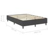 vidaXL Posteljni okvir boxspring sivo blago 160x200 cm