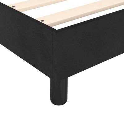 vidaXL Box spring posteljni okvir črn 90x190 cm žamet