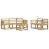 vidaXL Zunanja garnitura za sedenje 6 pcs Bela 59 x 59 x 37 cm