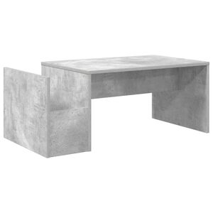 vidaXL Klubska miza Betonsko siva 90 x 45 x 35 cm Inženirski les