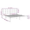 vidaXL Posteljni okvir medeno rjav iz trdne borovine 200x200 cm