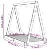 vidaXL Otro&scaron;ki posteljni okvir 70x140 cm trdna borovina