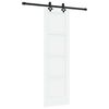 vidaXL Drsna vrata ORKDAL 61 x 198,5 cm Inženirski les Bela in črna