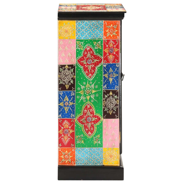 vidaXL Ročno barvana komoda 60x30x75 cm trden mangov les