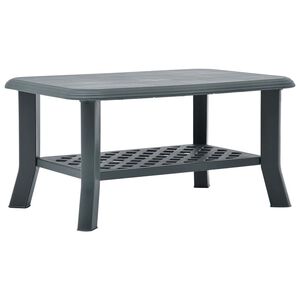 vidaXL Klubska mizica zelena 90x60x46 cm plastika