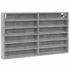 vidaXL Vitrina betonsko siva 100x8,5x58 cm iverna plo&scaron;ča