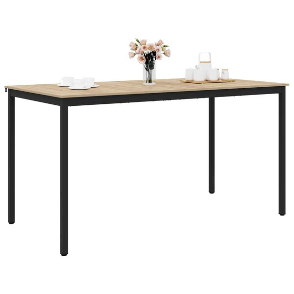 vidaXL Stoječ miza za bar Konstruiran les