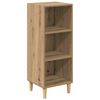 vidaXL Strani &scaron;al Umetni hrast 34,5 x 32,5 x 90 cm Konstruiran les