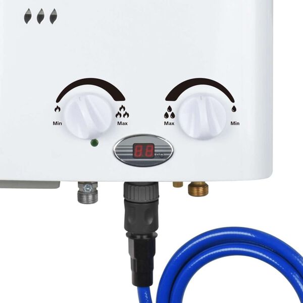 Qlima Prenosni plinski grelnik za vodo PGWH 1010 bel