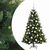 vidaXL Umetna božična jelka z bučko 120 cm 150 LED Toplo bela