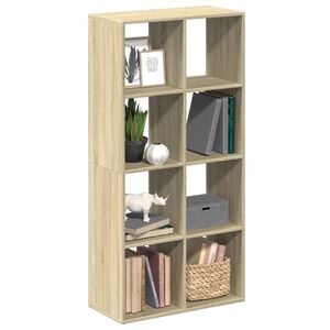 vidaXL Pregrada s knjižno omaro sonoma hrast 69,5x29x137,5 cm inž. les
