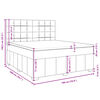 vidaXL Box spring postelja z vzmetnico svetlo siva 180x200 cm blago