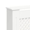 vidaXL Pokrov za radiator bel 152x19x81,5 cm MDF