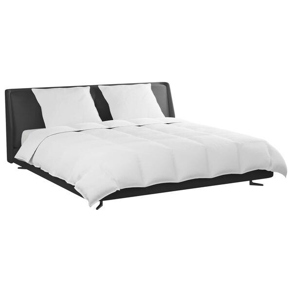 vidaXL Komplet odej z blazino 3 pcs Bela Perje