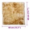 vidaXL Podloge za stol 2 kosa rjave me&scaron;ane 40x40 cm prava ovčja koža
