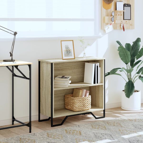 vidaXL Knjižna omara sonoma hrast 80x31x74,5 cm inženirski les