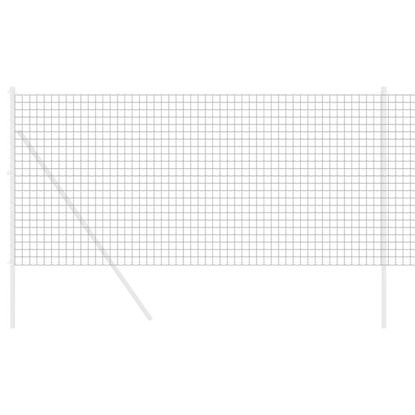 vidaXL Evropska ograja Siva 1.2 x 25 m PVC prevlečen železo