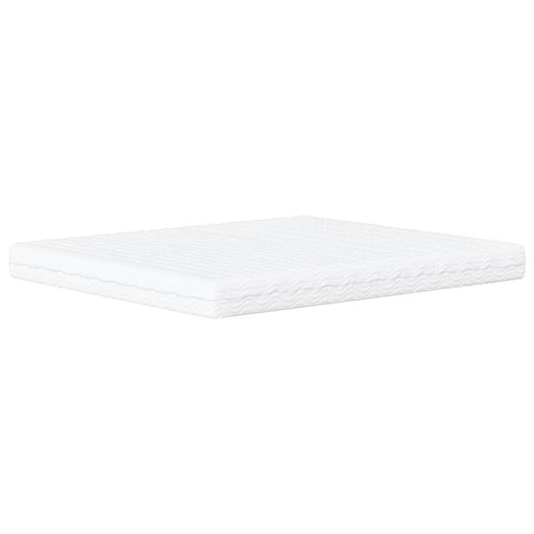 vidaXL Vzmetnica iz pene bela 200x210 cm trdota H2 H3