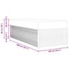 vidaXL Konstrukcija postelje z vzmetnico Temno siva 100 x 200 cm blago