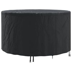 vidaXL Prevleka za pohi&scaron;tvo Črna 157 x 157 x 71 cm 600D Oxford tkanina