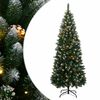 vidaXL Umetna novoletna jelka 300 LED diod 180 cm