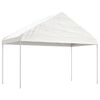 vidaXL Paviljon s streho bel 17,84x4,08x3,22 m polietilen