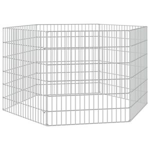 vidaXL Ograda za živali na prostem s 6 paneli 54x60 cm železo