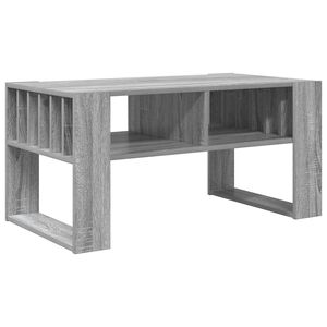 vidaXL Klubska miza Siva Sonoma 92 x 49,5 x 45 cm Inženirski les