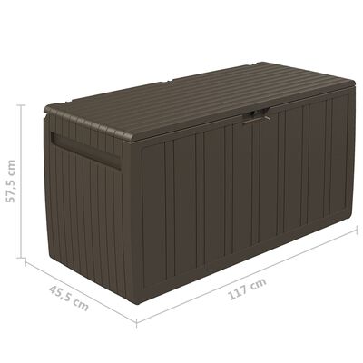 vidaXL Škatla za blazine rjava 117x45,5x57,5 cm 270 L