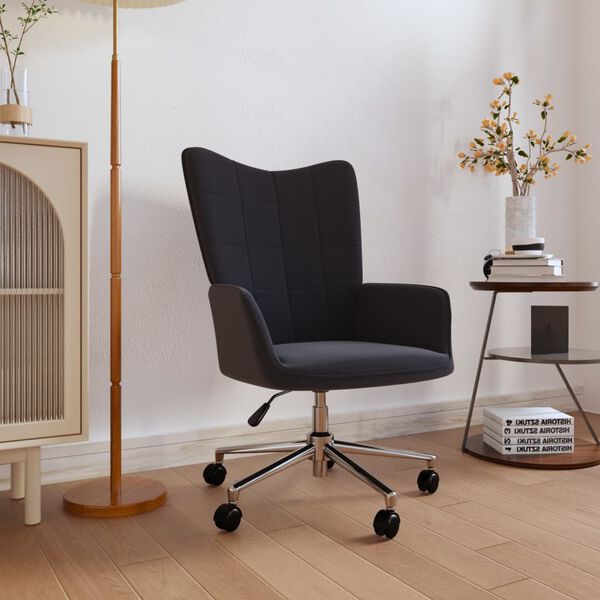 vidaXL Stol za spro&scaron;čanje črno blago