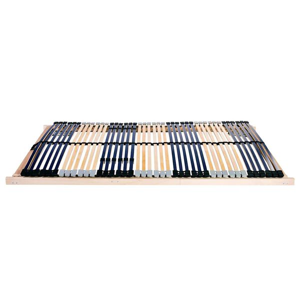 vidaXL Lamelni podstavek Rjava 140 x 190 cm Trda bukovina