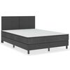 vidaXL Posteljni okvir boxspring sivo blago 140x200 cm