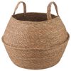 vidaXL Lonček za rastline z ročaji Naravna &Oslash; 45 x 36 cm