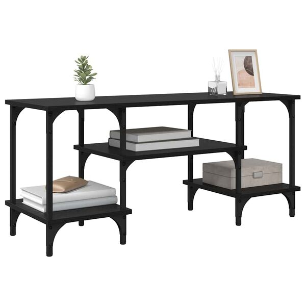 vidaXL TV omarica Črna Orehovina 102 x 35 x 45,5 cm