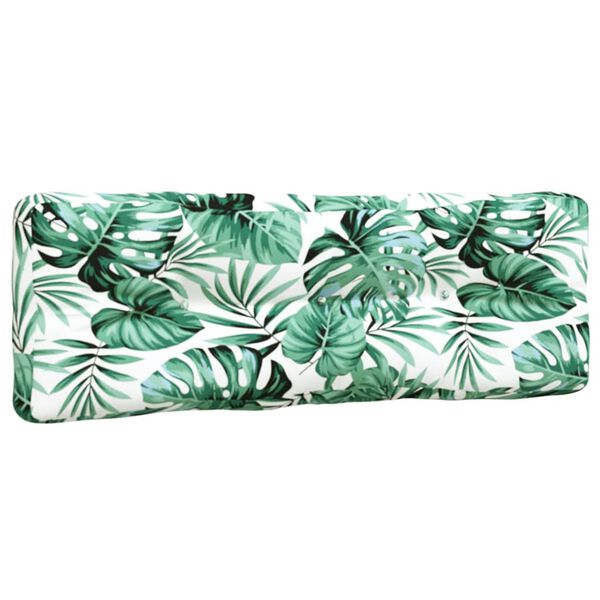 vidaXL Blazine za palete 7 kosov blago z vzorcem listja