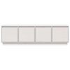 vidaXL TV omarica bela 156x37x45 cm trdna borovina