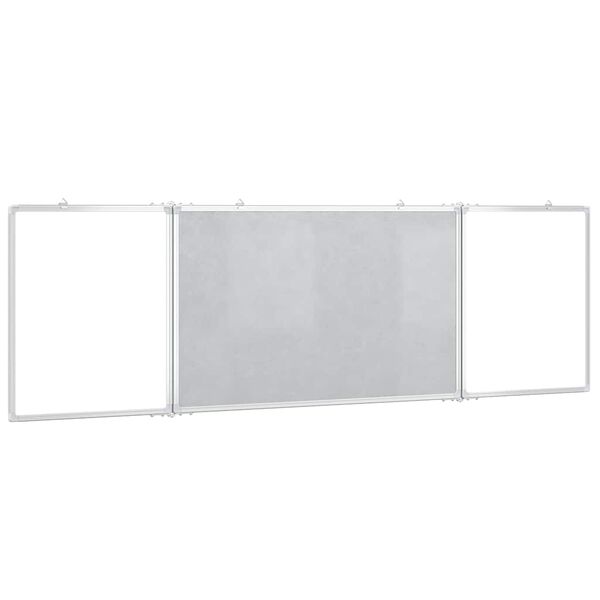 vidaXL Magnetna tabla zložljiva 200x60x1,7 cm aluminij