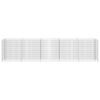 vidaXL Visoka greda gabion pocinkano jeklo 450x50x100 cm