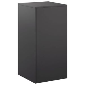 vidaXL Stojalo za rastline Črna 40 x 40 x 80 cm Jeklo